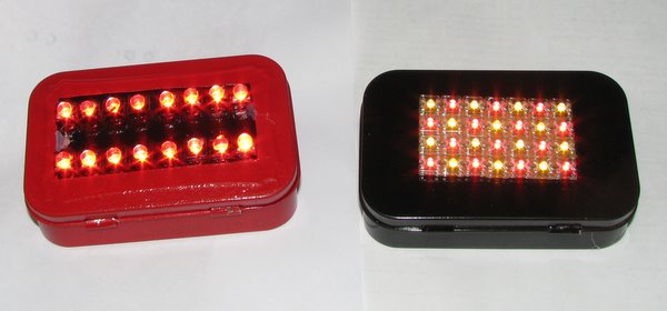 painted bicycle taillights