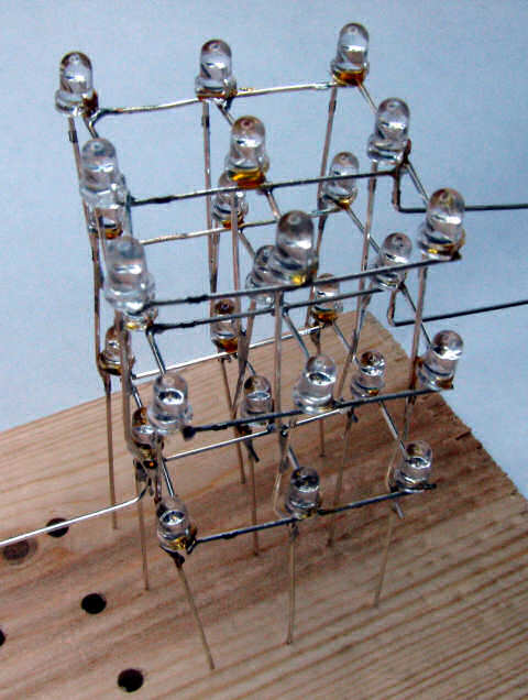 3x3x3 led cube finished