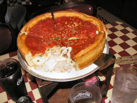 chicago stuffed deep dish pizza