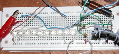 switch mode power supply boost step-up breadboard