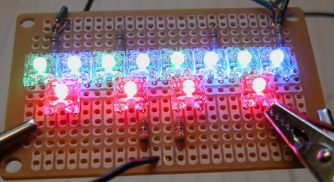 led rgb tri-color array illuminated