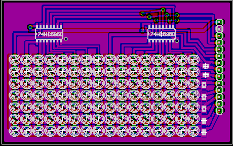 led matrix sensor array 74hc595
