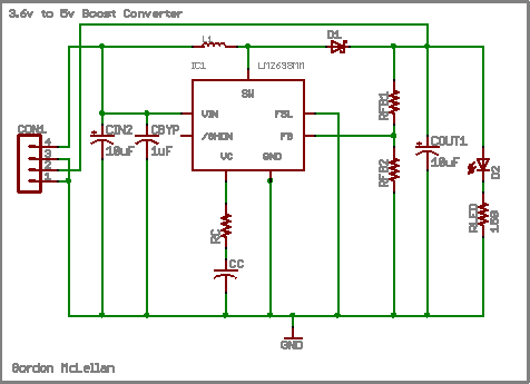 lm2698 boost converter schematic