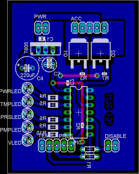 water filter controller pcb layout